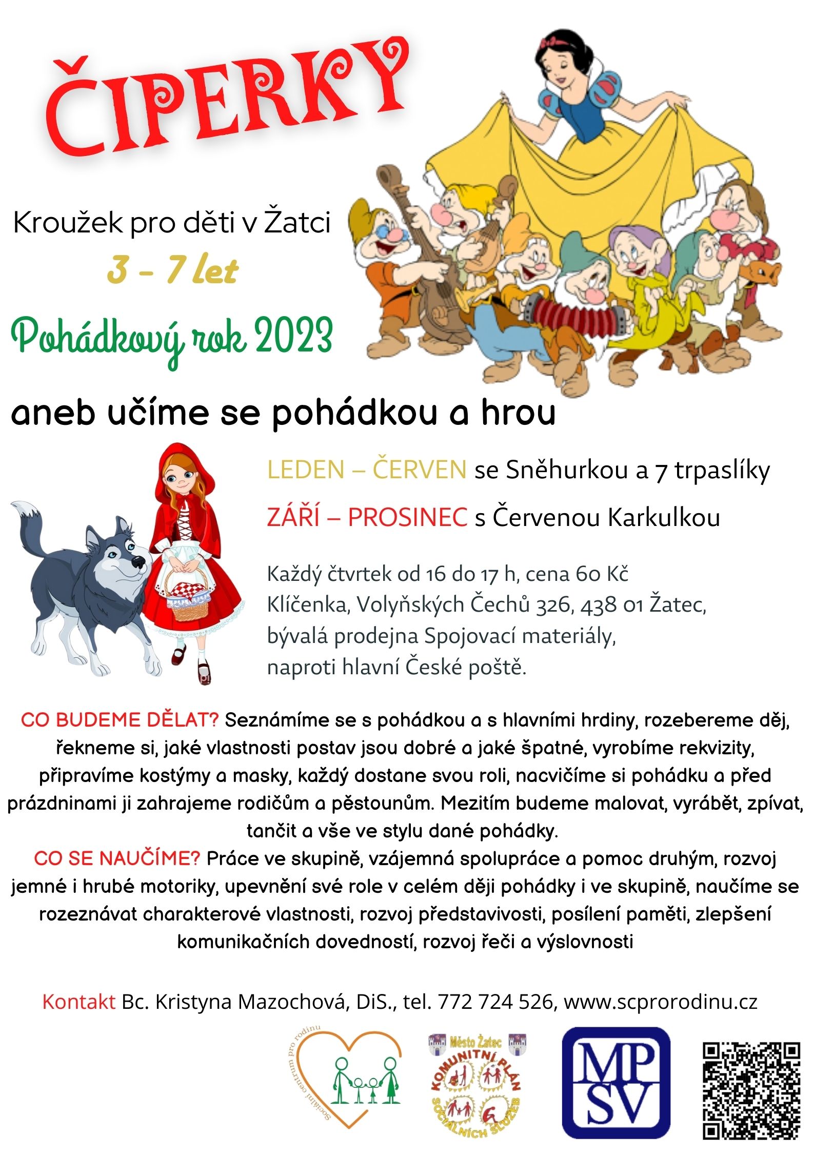 Čiperky 2023 aktual kroužek pro děti v Žatci